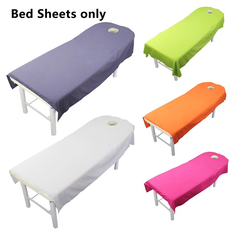 Draps de Salon de beauté, couverture de Table de lit avec trou, traitement de Massage SPA beauté 1 pièces