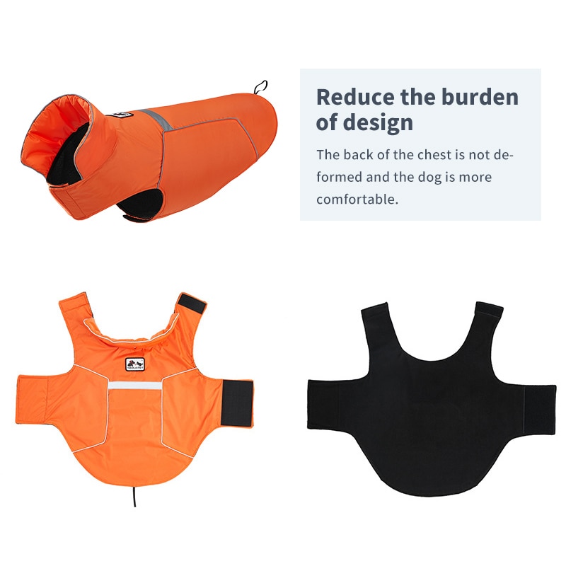Reflective Pets Clothing Safe Waterproof Dog Jacket Coat Dog Pet Clothes Solid Keep Warm Dogs Winter Outdoor Coats