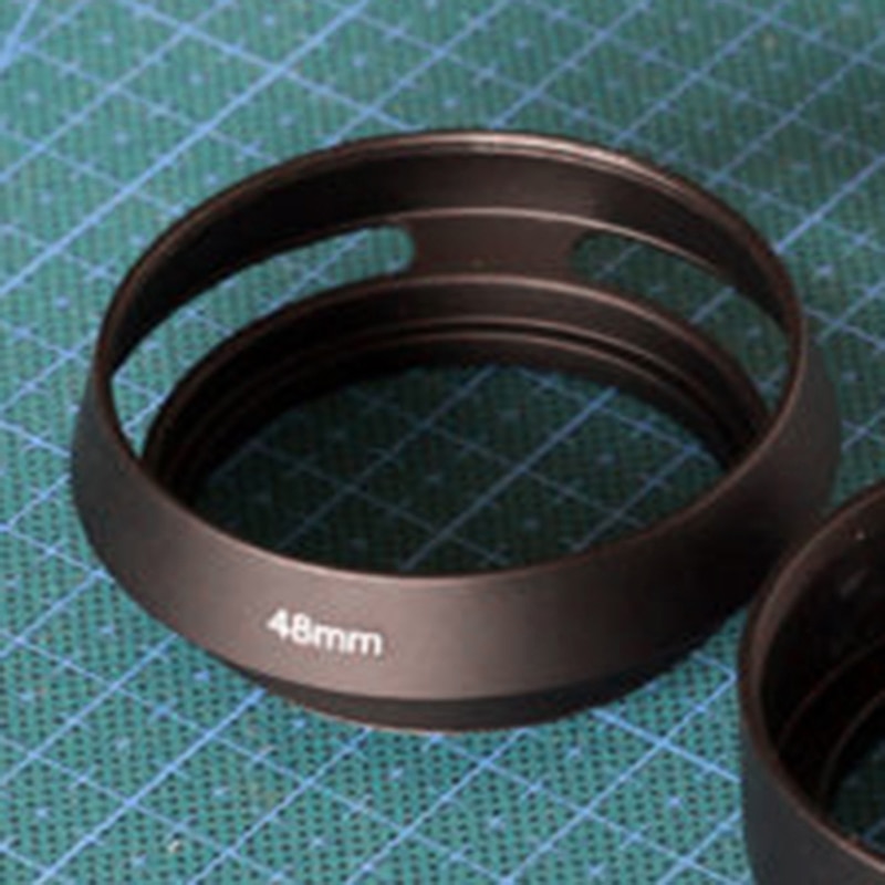 48mm Aluminum Alloy Lens Hood Tilted Vented shade Grandado