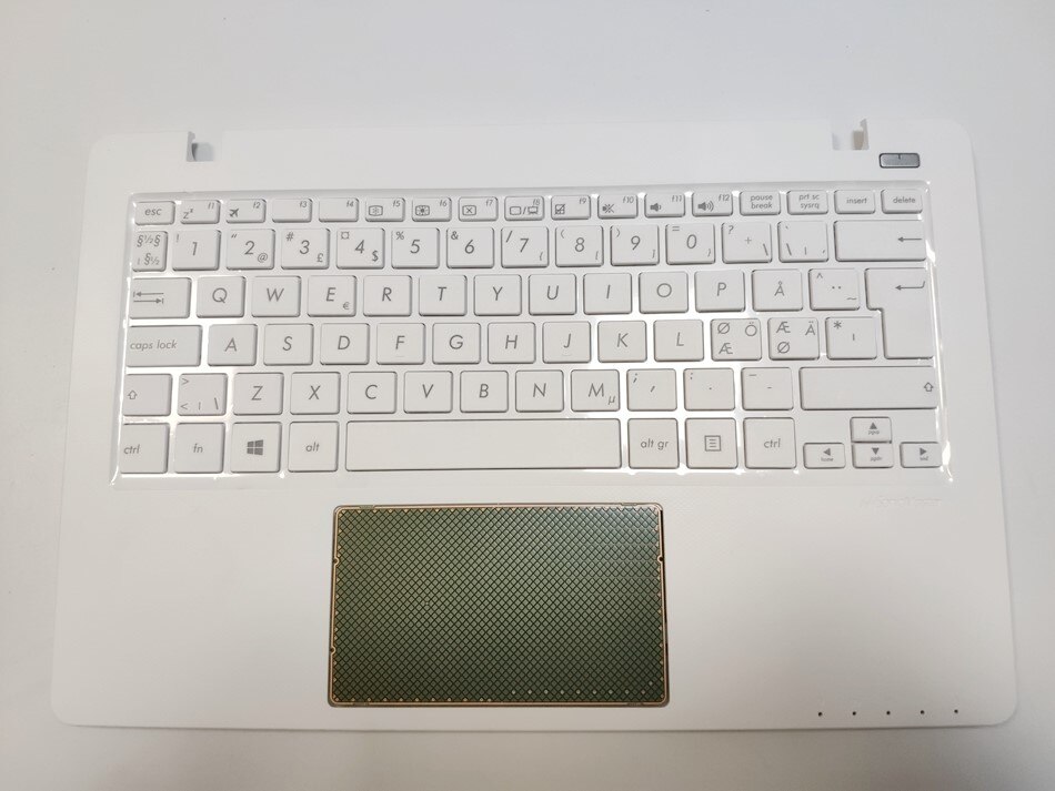 Teclado de cubierta superior con reposamanos nórdico checo árabe Alemania hebreo Hungría Corea para ASUS X200C X200CA X200L X200LA X200M X200MA: Púrpura