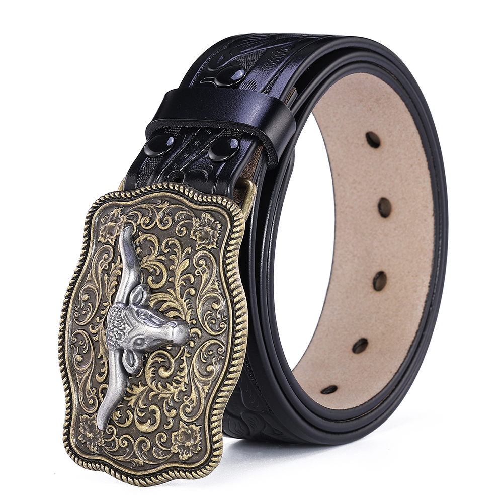 Cinto ocidental masculino cintos de couro genuíno para homens mulheres cowboy cowgirl grandes letras fivela ouro masculino cintos longo preto marrom qualidade: Verde / 110 centímetros