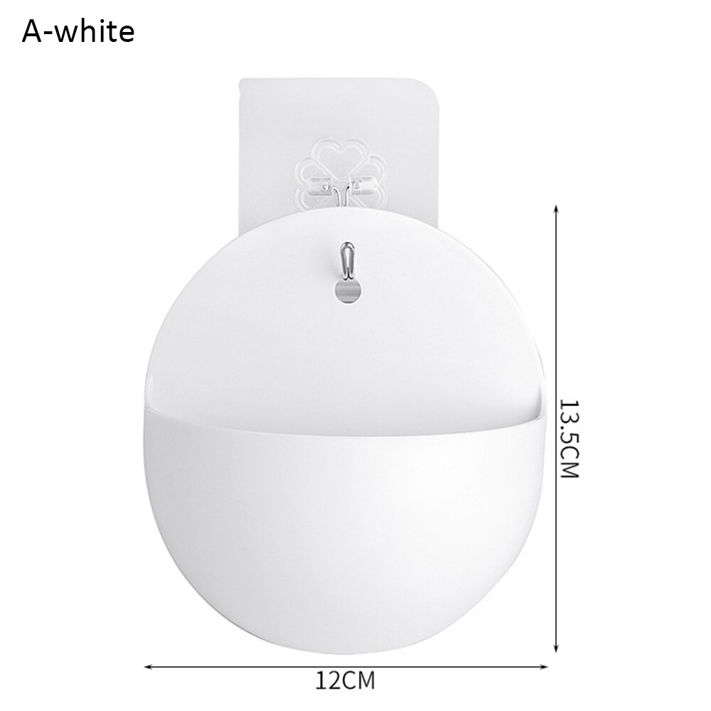 Nordic Plastic White Vases PP Transparent Wall Mount Flower Base Garden Supplies Home Hanging Flower Planter Pots Decor Vases: White A