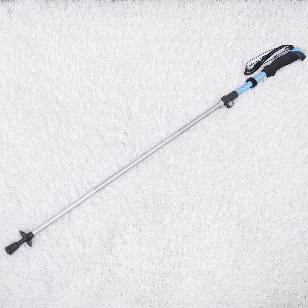 Foldable Telescopic Aluminum Alloy Hiking Walking Stick Trekking Pole 5 Section Lightweight Stick for Outdoor Hiking Climbing (