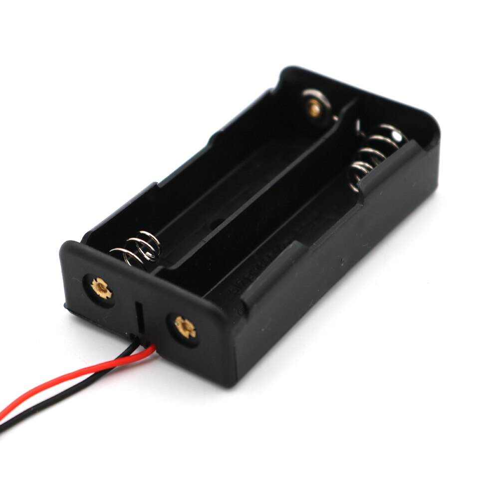 1p 2p 3p 4p serie parallelforbindelse 3.7 v 18650 lithiumbatteri 18650 batteriholderstik opbevaringsæske boks ledningskabel: 2p serier