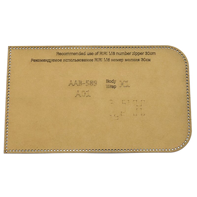 1Set DIY Kraft Paper Template Zipper Pencil Case learning Tools Leather Craft Pattern DIY Stencil Sewing Pattern