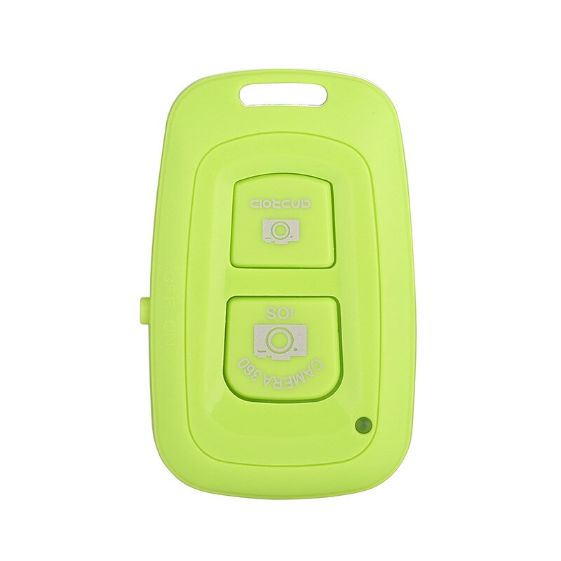 Mini Ontspanknop Voor Selfie Accessoire Camera Controller Adapter Foto Controle Bluetooth Remote Knop Voor Selfie: Green Double button