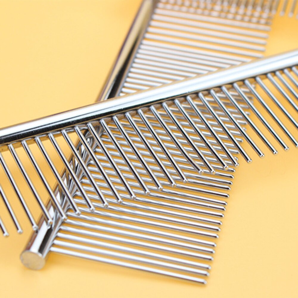 Herramienta de belleza para mascotas súper Surdy, duradera, para mascotas, gatos, cachorros, pelo largo, corte de pelo, plata, peine antiestático