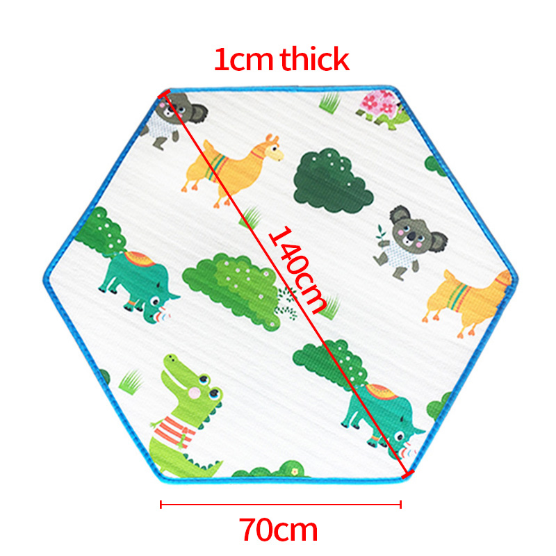 Imbaby Baby Spelen Mat Baby Box Tapijt Speelgoed Opbergtas Rug Antislip Zijde Katoen Zuigeling Spel Kruipen Tapijt voor Kinderen: Type 2