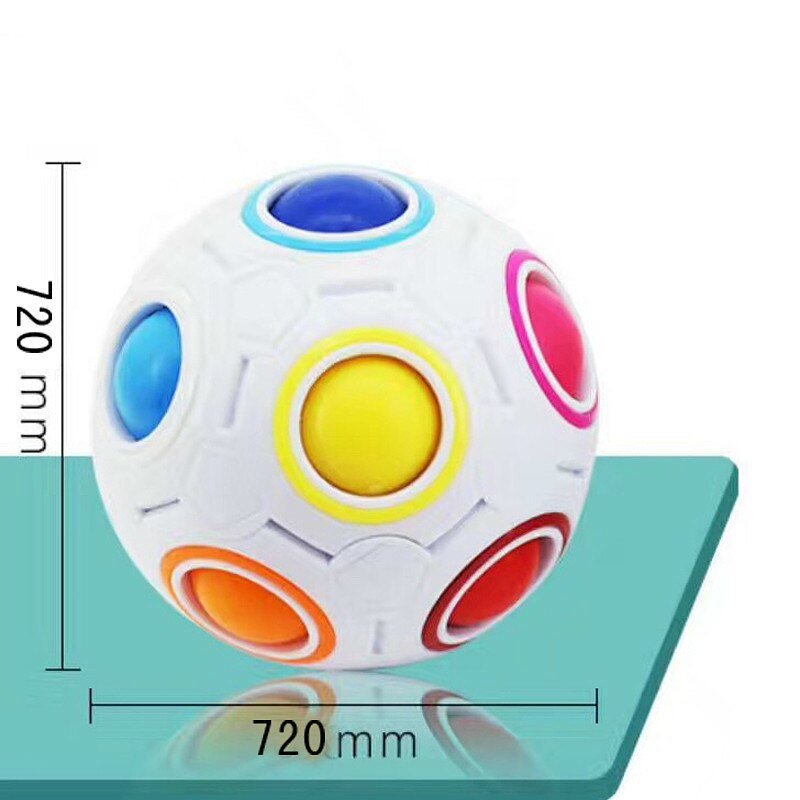 Peculiar Toys Alpinia Decompression Magic Power Rainbow The Ball Originality Mini- Football Noctilucent Color