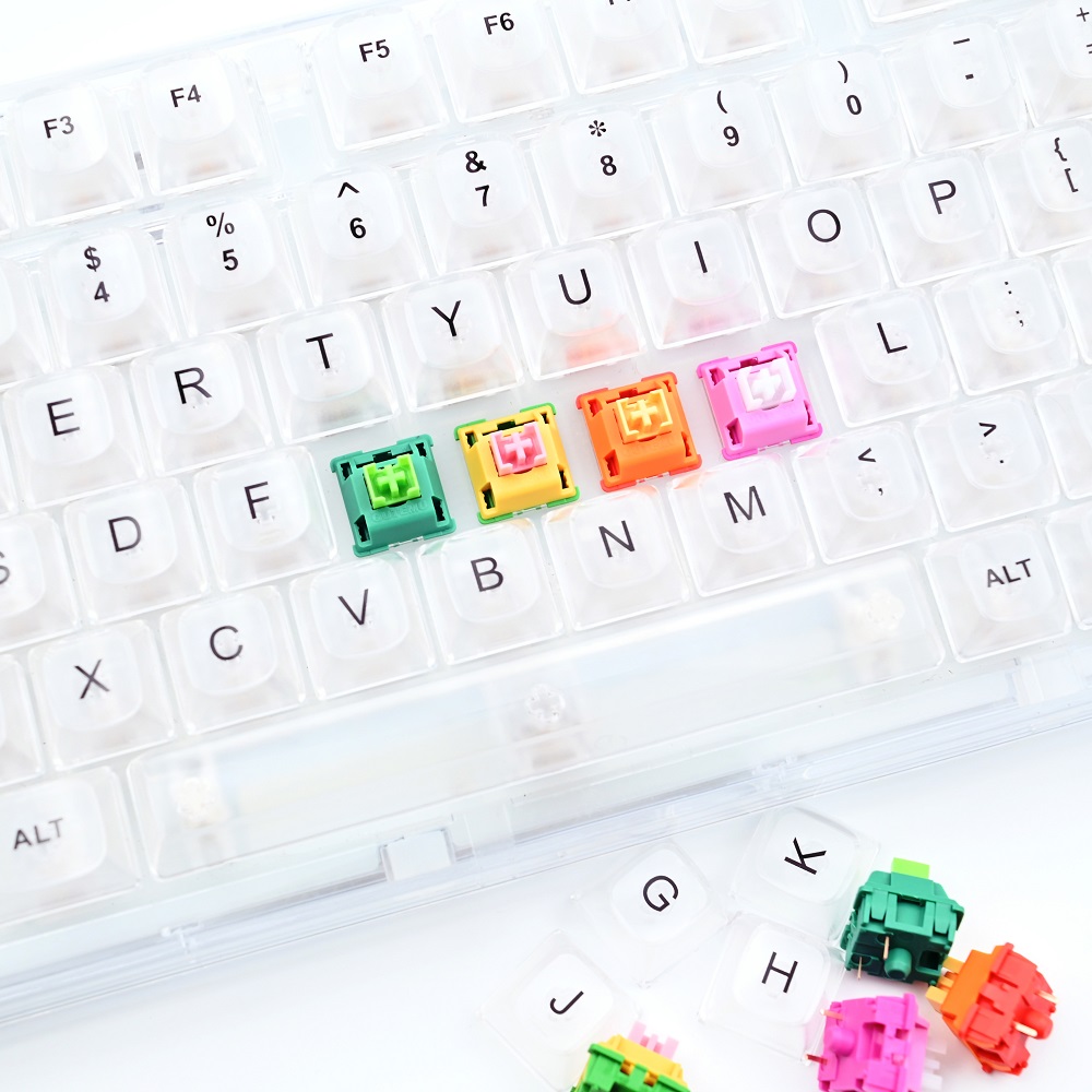 Przełączniki Outemu Mechaniczny przełącznik klawiatury Lubed Four Seasons Series 3Pin Linear Tactile Clicky Niestandardowe przełączniki MX do gier DIY