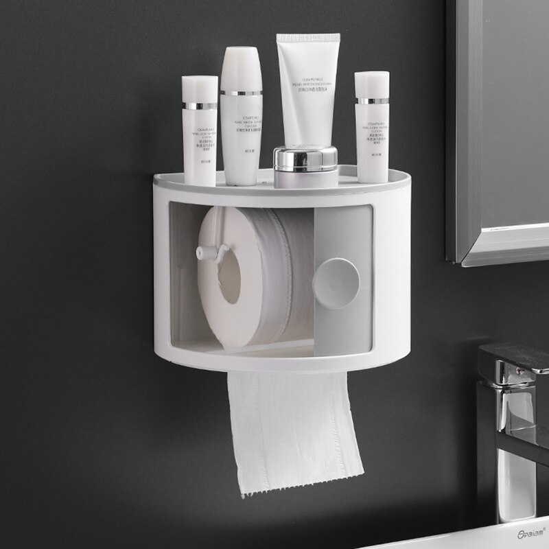 Toilet Tissue Box Plastic Superimposed To Use Desktop Skin Care Products Facial Masque Makeup Table Finishing Organizer Box