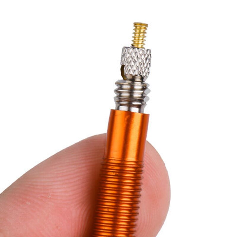 1Pair Bicycle 60mm Presta Valve for Road Bicycle Tubeless Tires Brass Core Alloy Stem Tubeless Sealant Compatible,Red