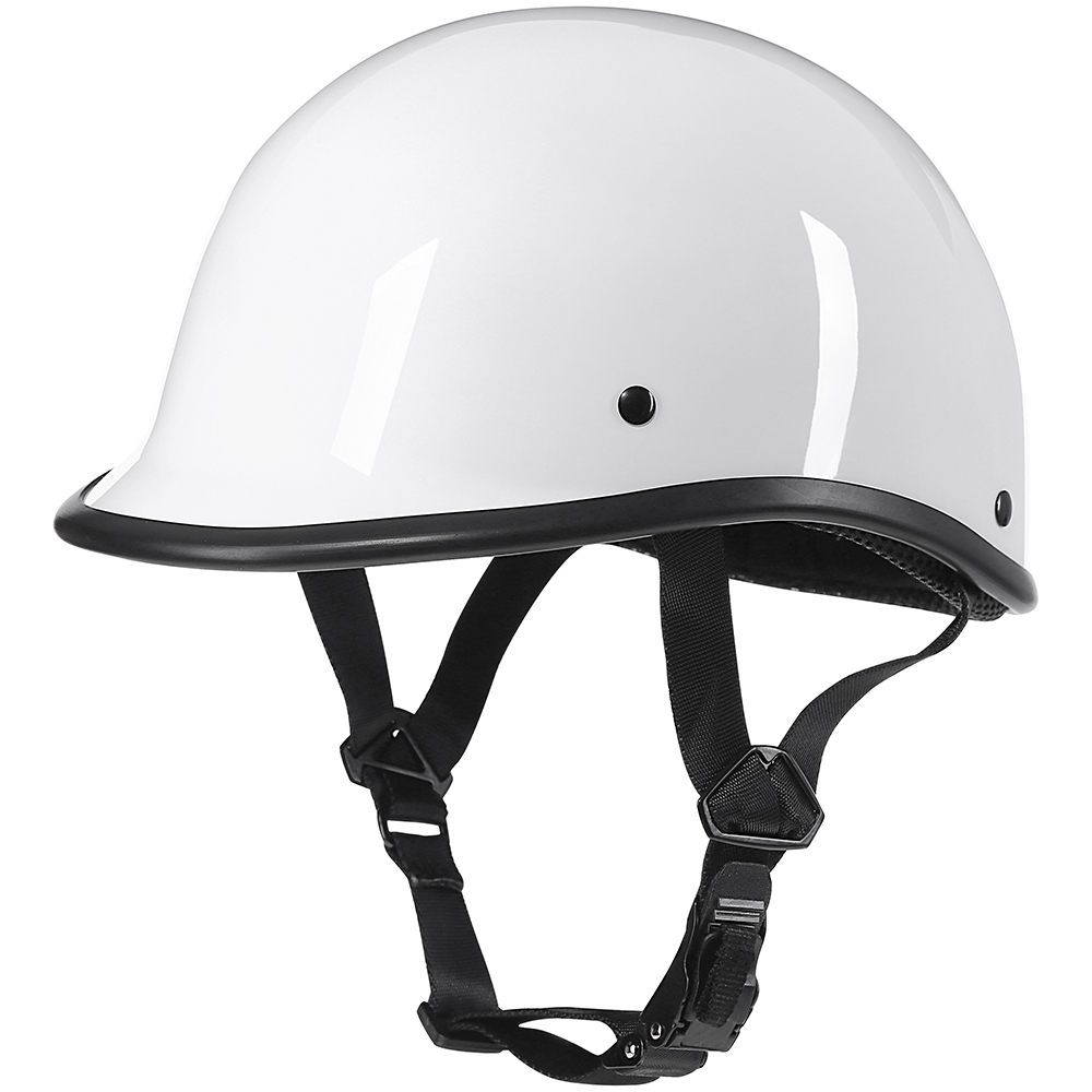 Medio casco de motocicleta casco Vintage alemán Moto motocicleta cara abierta retro scooter medio casco motociclista piloto casco
