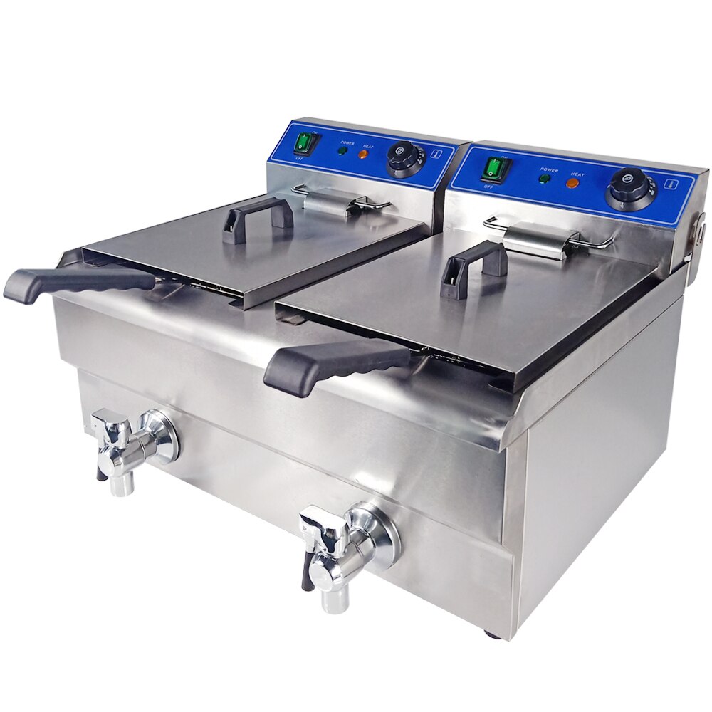 Stainless Steel Electric Deep Fryer Multifunctional Fat Fryer Frying Machine Grill Fried Fish Chicken Meat Potato Chips