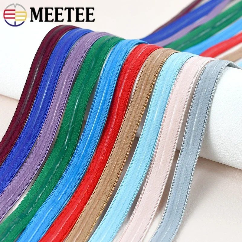 Banda elástica antideslizante de 2/5/10/20M, bandas de goma de silicona elásticas de 10mm para sujetador, ropa interior, correas, cintas para cinturón, accesorio de recorte de costura