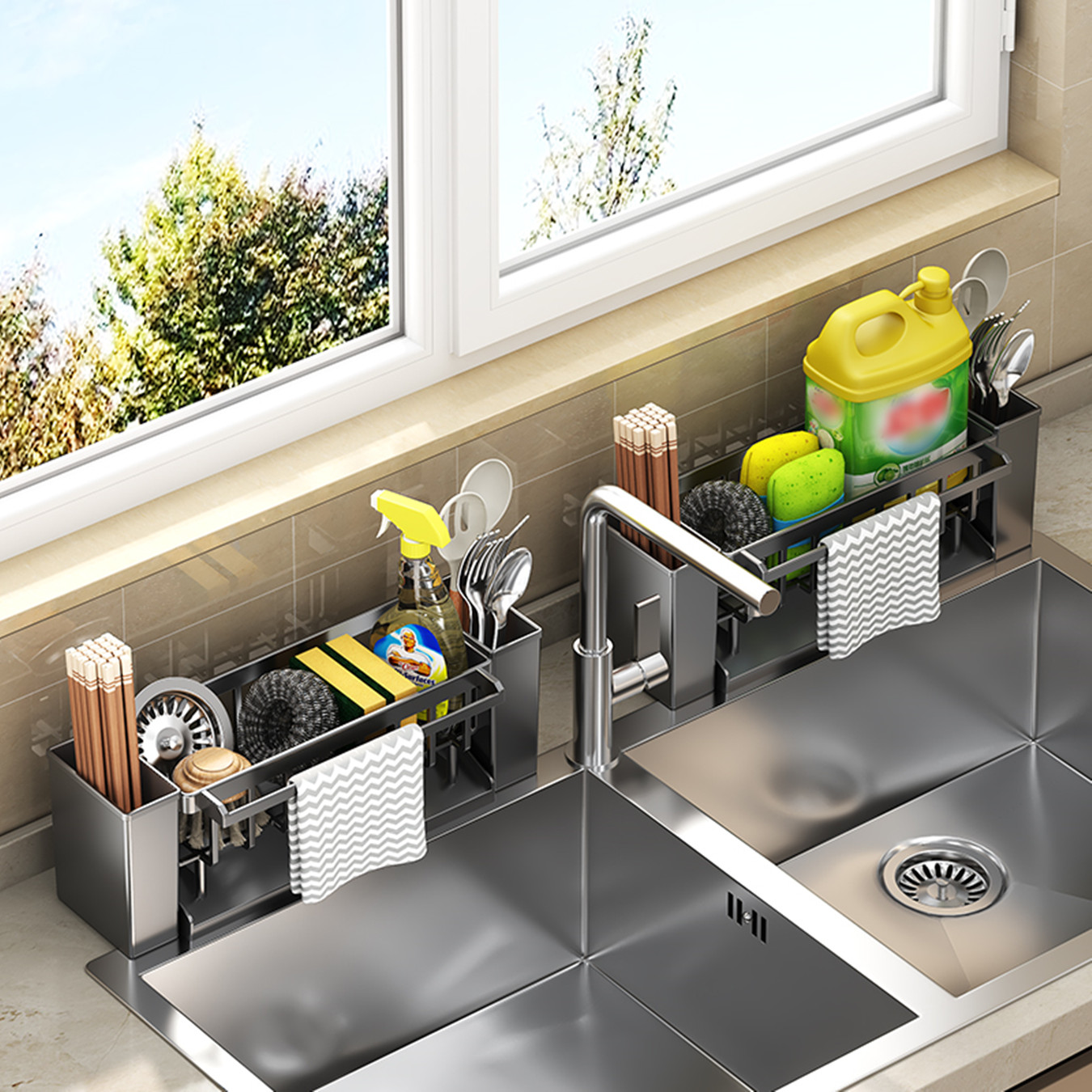 Lappen Gestell Schwamm Gestell Abfluss Gestell Wischen Gestell Arbeitsplatte Waschbecken Küche Gestell Organizer Schwamm Abtropffläche Küche Küche Lagerung Gestell