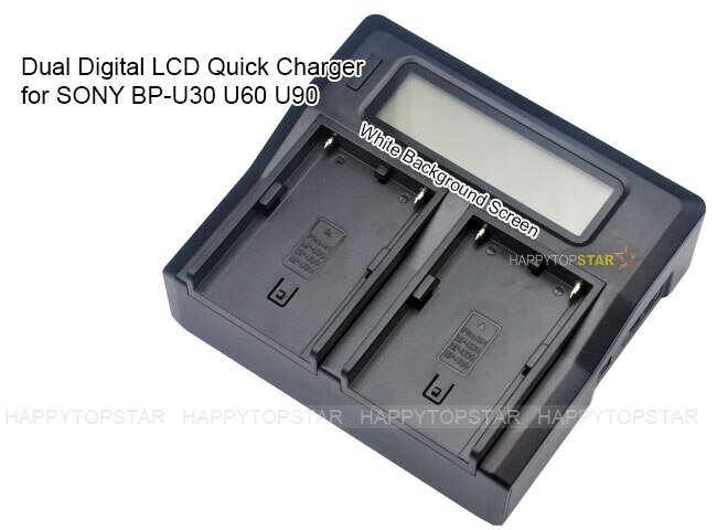 Slot Plate Adapter For Dual Digital LCD Fast Quick Charger for SONY BP-U30 U60 U90 U95 X260 EX280 FS7 PMW-200 EX160 EX3 EX1R