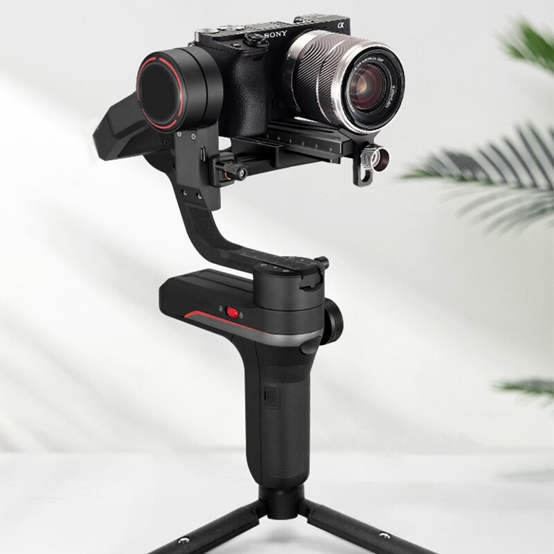 Vertikale schnellwechselplatte für spiegelreflexkameras, allgemein für zhiyun weebill s crane 2/3 stabilisator-stativ-gimbal-bodenplatte