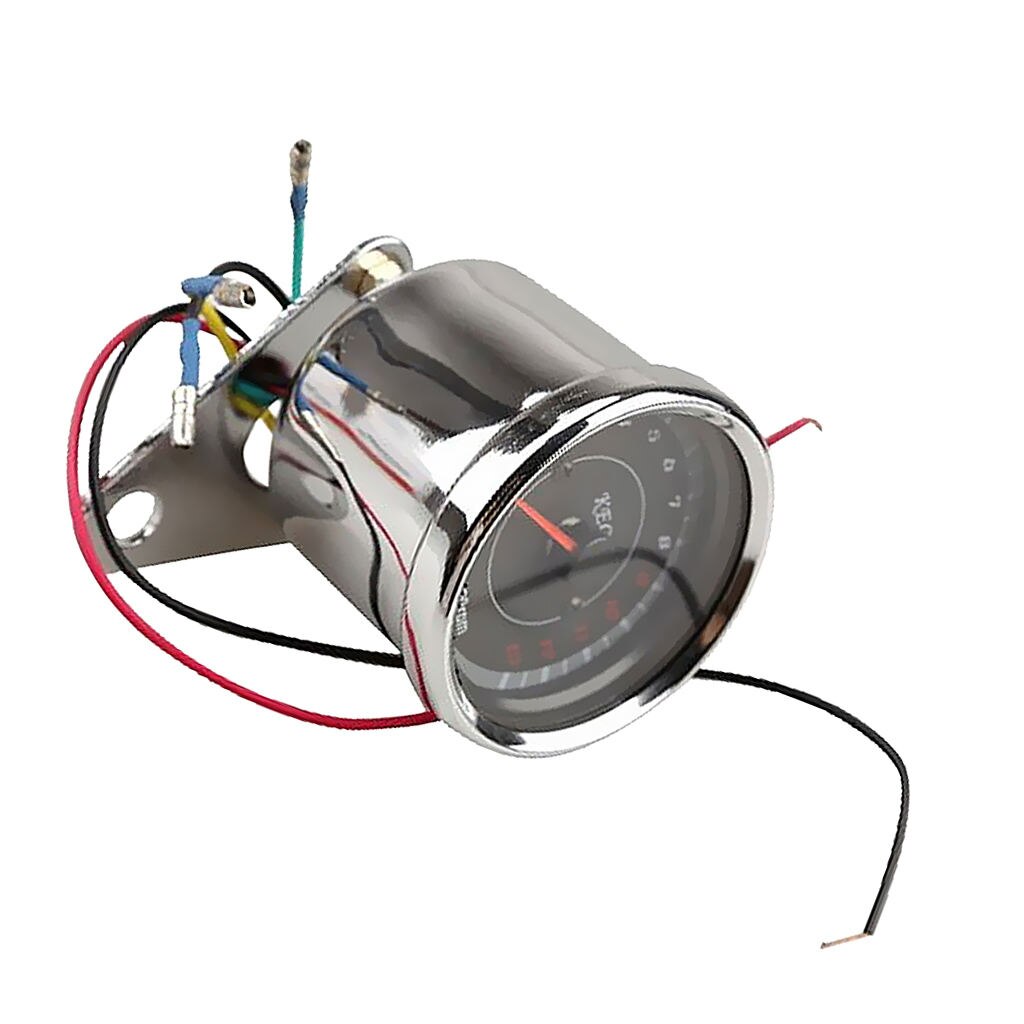 Motorcycle Bike Speedometer Tachometer Odometer Rev Counter 0-1000RPM