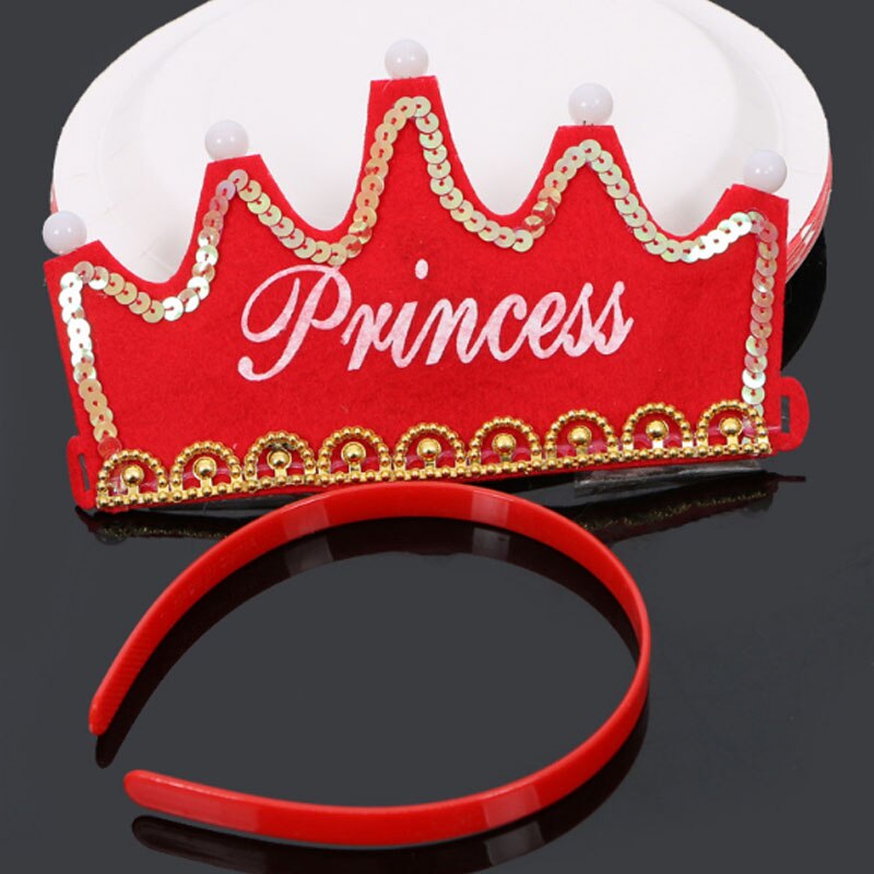 Enfants adultes LED clignotant tiare couronne bandeau brillant lumière jusqu'à anniversaire chapeau fête de mariage Led décor Navidad noël: 3
