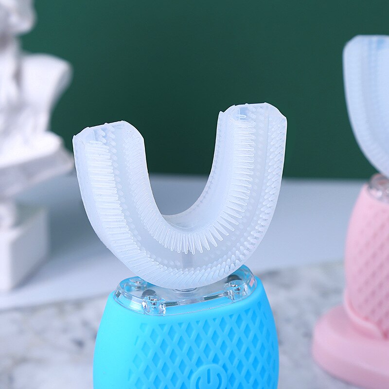 Ultrasone Elektrische Tandenborstel U-Vormige Tandenborstel Volwassen Ultrasone Oplaadbare Tandenborstel 360 Graden Tanden Whitening