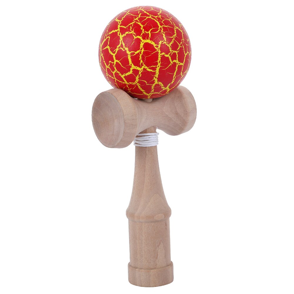 18CM giocattolo in legno Kendama professionale Kendama abile giocoleria palla istruzione gioco tradizionale bambini adulto sollievo dallo Stress Zabawk: 18CM red3