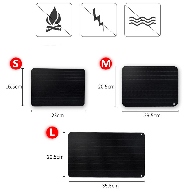 Fast Defrosting Tray Thaw Frozen Food Meat Fruit Quick Defrosting Plate Board Defrost Kitchen Tool