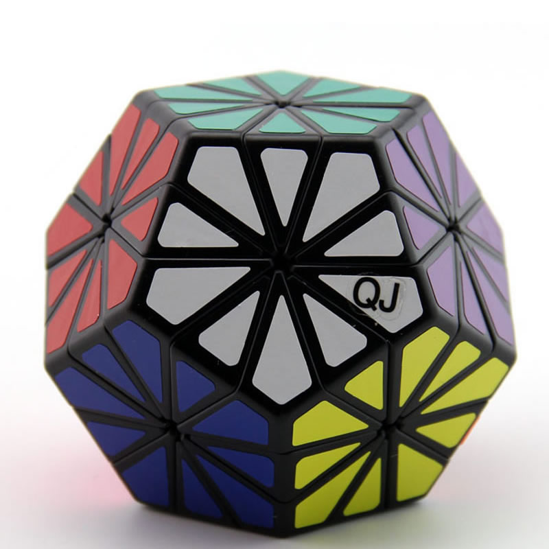 Original QiJi Chrysanthemum Magic Cube QJ Megaminxeds Speed Puzzle Christmas Ideas Kids Toys For Children