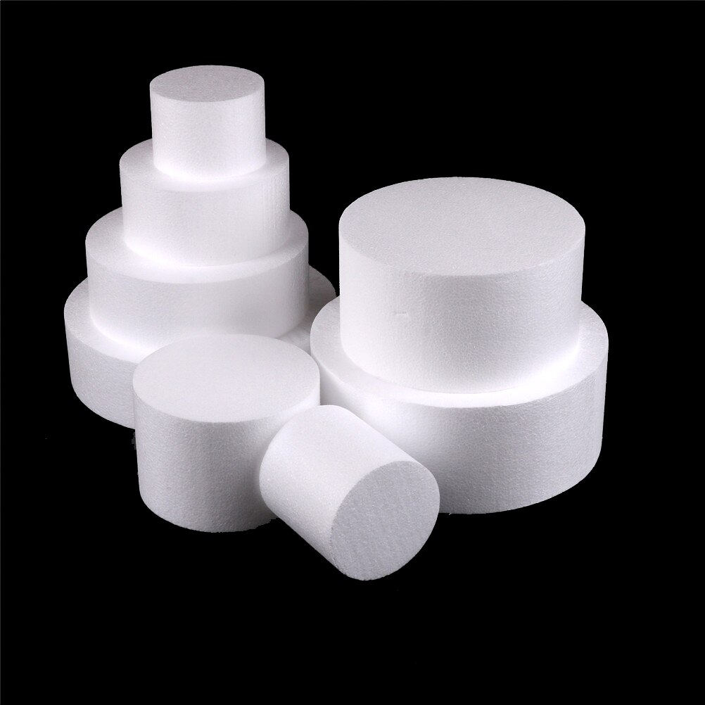 4/6/8/10 tommer rund styrofoam skum kage dummy sugarcraft blomst indretning patrice model