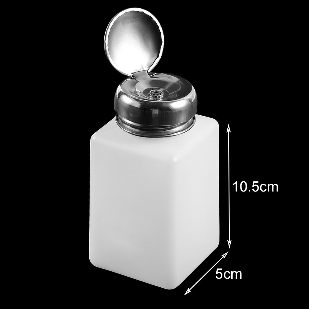 1 pçs portátil 200ml imprensa de álcool líquido garrafa vazia unha polonês removedor mais limpo dispensador bomba pato garrafa viagem qualidade superior