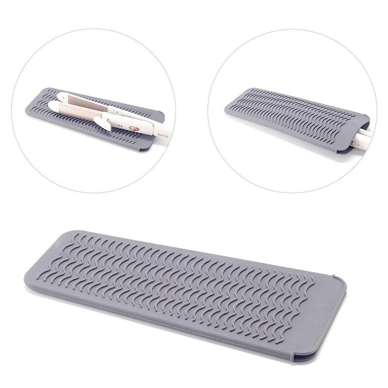Custodia per tappetino da viaggio in silicone resistente al calore per piastra per capelli in ferro arricciacapelli strumento per lo messa in piega dei capelli in ferro piatto antiscivolo multifunzione