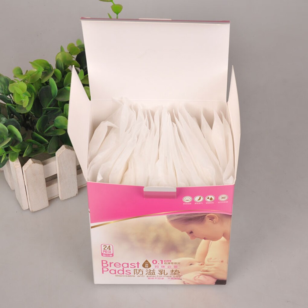 Coussinet d&#39;allaitement jetable, 24 pièces, coussinet d&#39;allaitement Ultra-fin Anti-débordement, pour déversement de lait