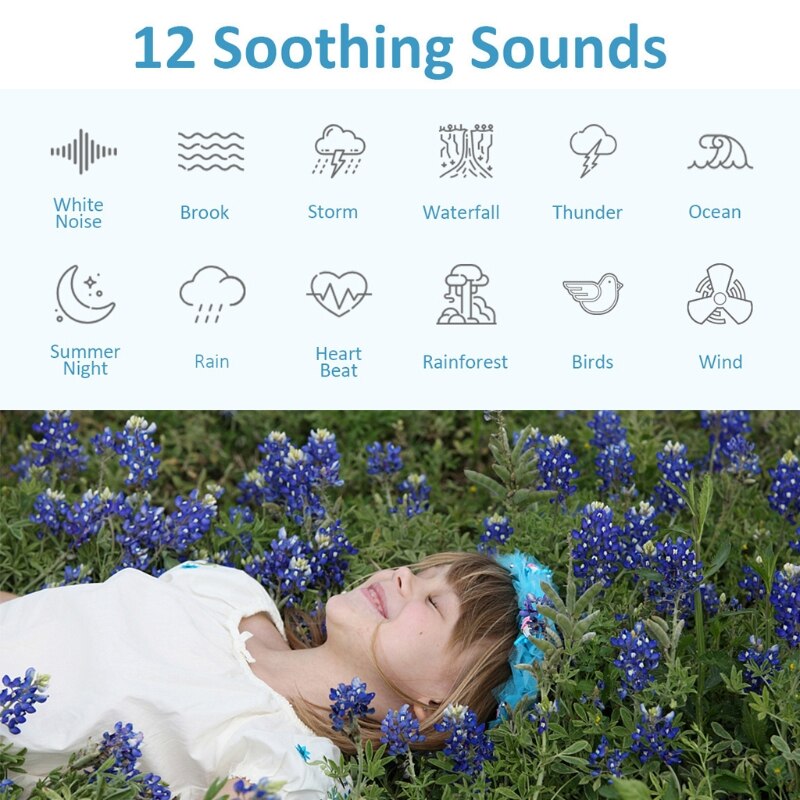 Baby Adult White Noise Machine Sleep Sound Machine with 12 Soothing Sound P31B