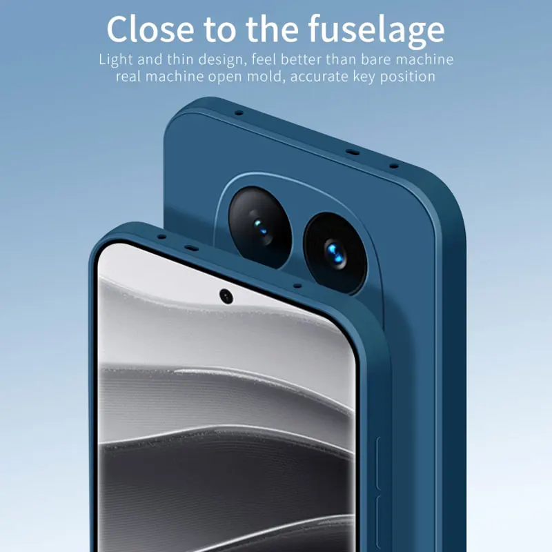 Custodia in silicone originale per Xiaomi Redmi Nota 14 pro più Custodia morbida antiurto per Xiomi Redmi Nota14 4G 5G indietro Funda