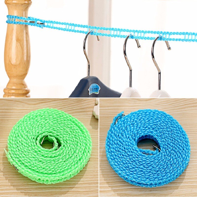 1pc Nylon Wäscheleine Tragbare draussen Reisen Geschäft Waschen Kleidung Linie 3m/5m Liefern Starke Wäscheleine Seil