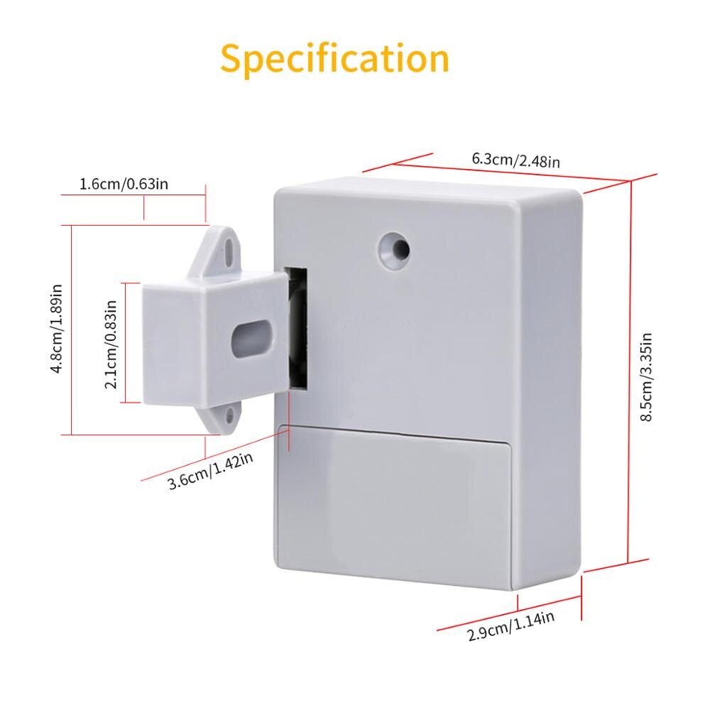 SMart Electronic Lock No Hole Installation Invisible Hidden RFID Furniture Keyless Door Lock For Drawer/Cabinet Sensor Locker