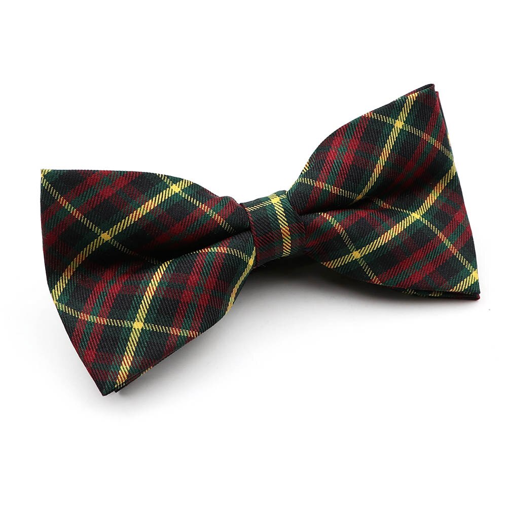 100%  bomuldsstribet plaid brun grågrøn herre butterfly klassisk skjorte tilbehør butterfly casual jakkesæt ung: 17
