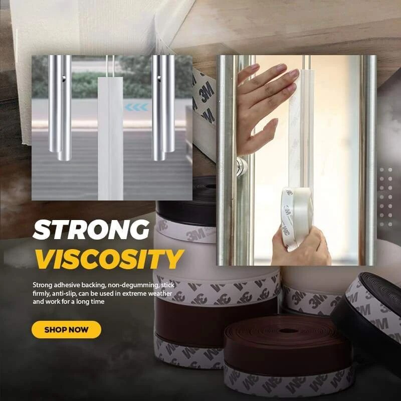 5M Deur Bodem Zegel Strip Weer Raam Rubber Afdichting Winddicht Stof Zelfklevend Voor Deur Windscherm