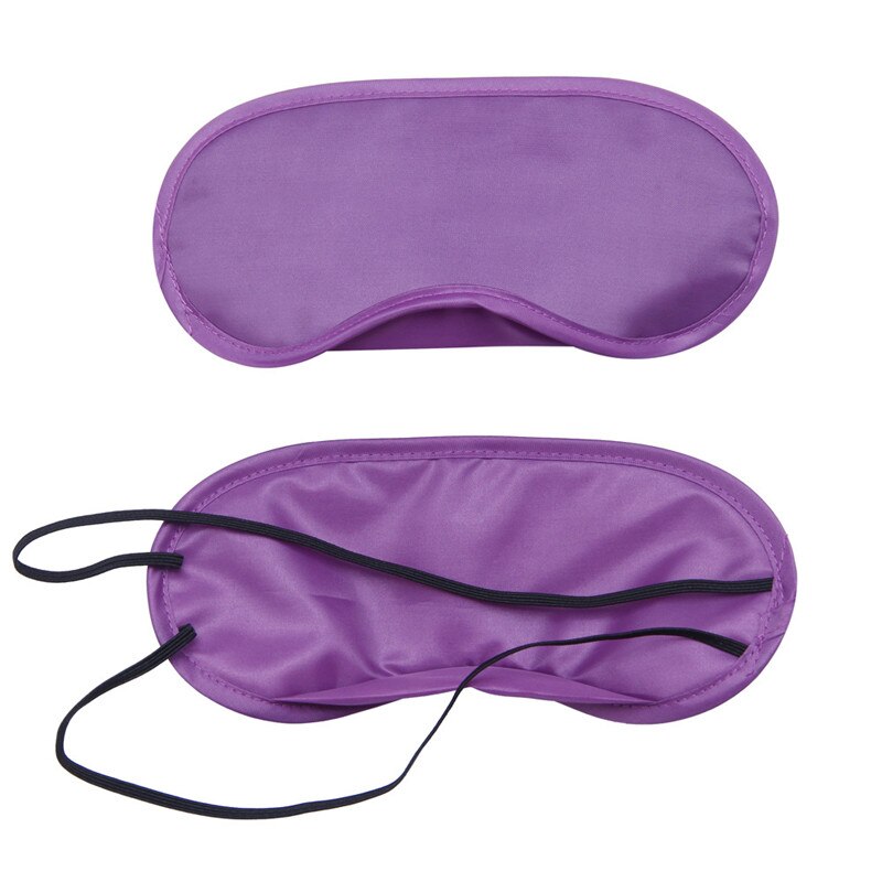Máscara de dormir de aviación portátil ayuda para dormir descanso ojo máscara antifaz para tapar los ojos parche de protección Unisex vendaje elástico al por mayor: Purple