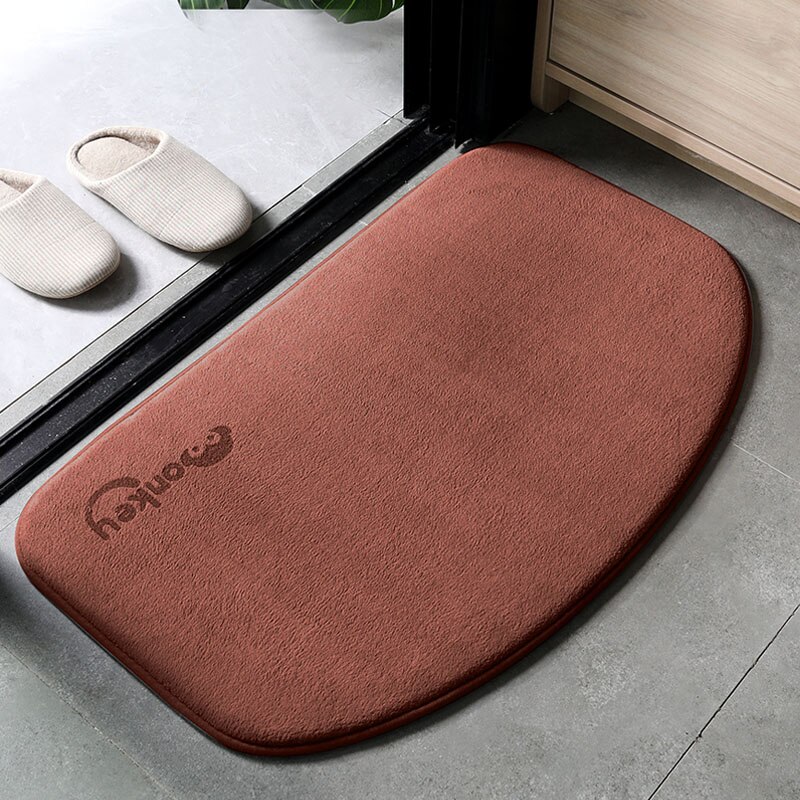 Super Absorberende Memory Foam Badmat Sneldrogend Badkamer Mat Antislip Deur Mat Badkamer Tapijt Vloermat wc Tapijt: Coffee-monkey