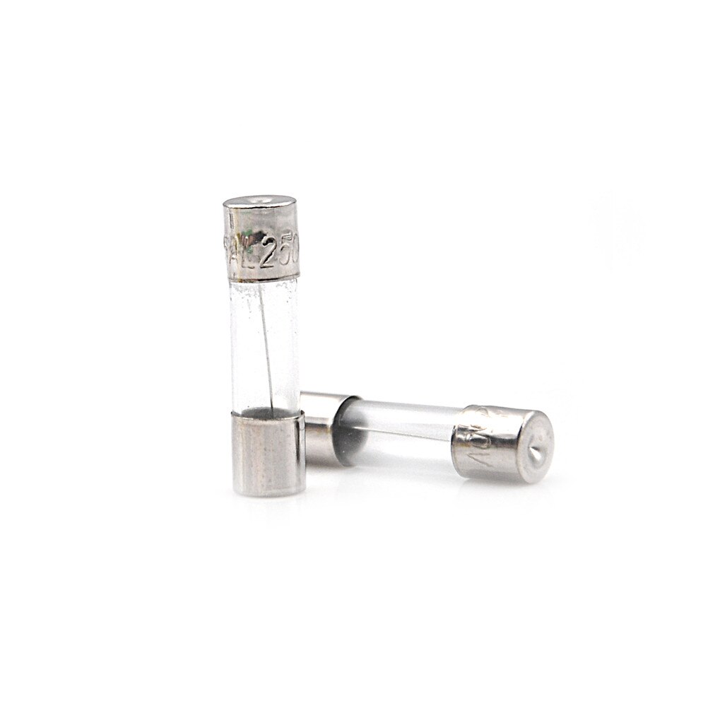 100 Stks/partij Glas Zekering Buis 0.5A 1A 3A 3.15A 5A 10A 15A 20A 5*20 Mm