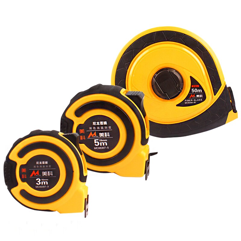Large Measure Tape 50 Meters Retractable Ruler Metric High Precision Household Measuring Tools