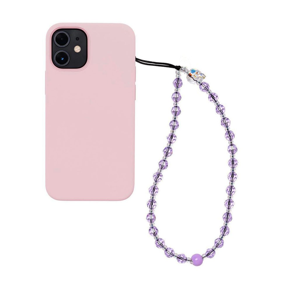 Hight Kristal Kralen Ketting Voor Mobiele Telefoon Geval Schedel Charm Telefoon Riemen Telefoon Lanyard Sieraden: Roest Rood