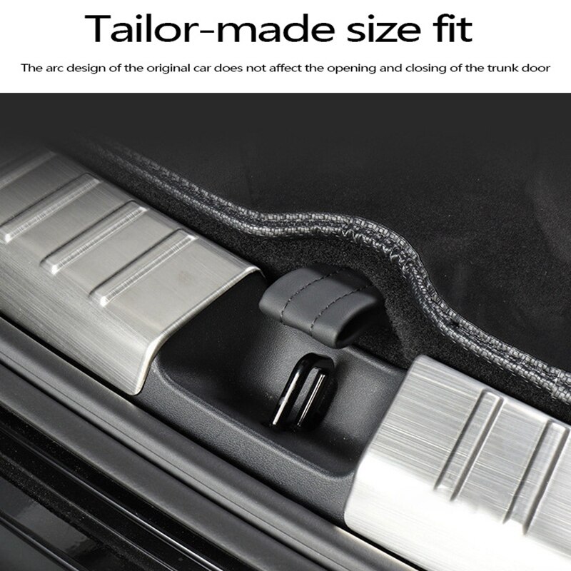 Voor Tesla Model Y Kofferbak Guard Voorkomen Plaat Pedaal Cover Trim Auto Anti-Kras Bescherming Roestvrij