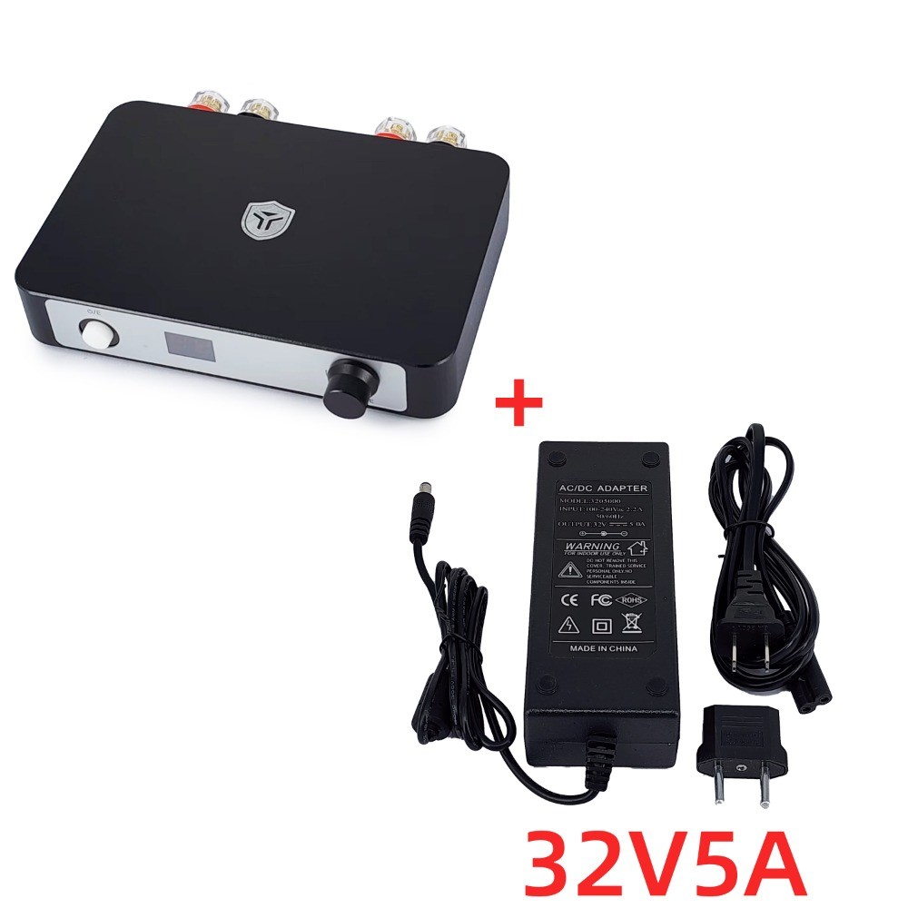 HIFI Mini Bluetooth 5.0 TPA3255 Class D Power Amplifier 2.0 Audio Amplifier 300Wx2 600W DSP Control Ne5532DR: Orange
