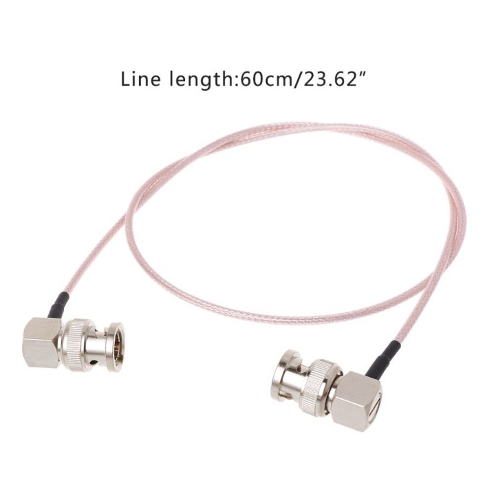 Câble de connecteur vidéo HD SDI RG179 BNC mâle à BNC prise à Angle droit pour caméra BMCC Blackmagic
