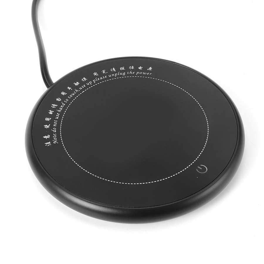 Czarny kubek mata grzewcza filiżanka robić kawy i mleka podgrzewacz robić kubków termostatyczna płyta grzewcza podstawka podgrzewacz robić kawy dla Dom gabinet CN wtyczka 220V