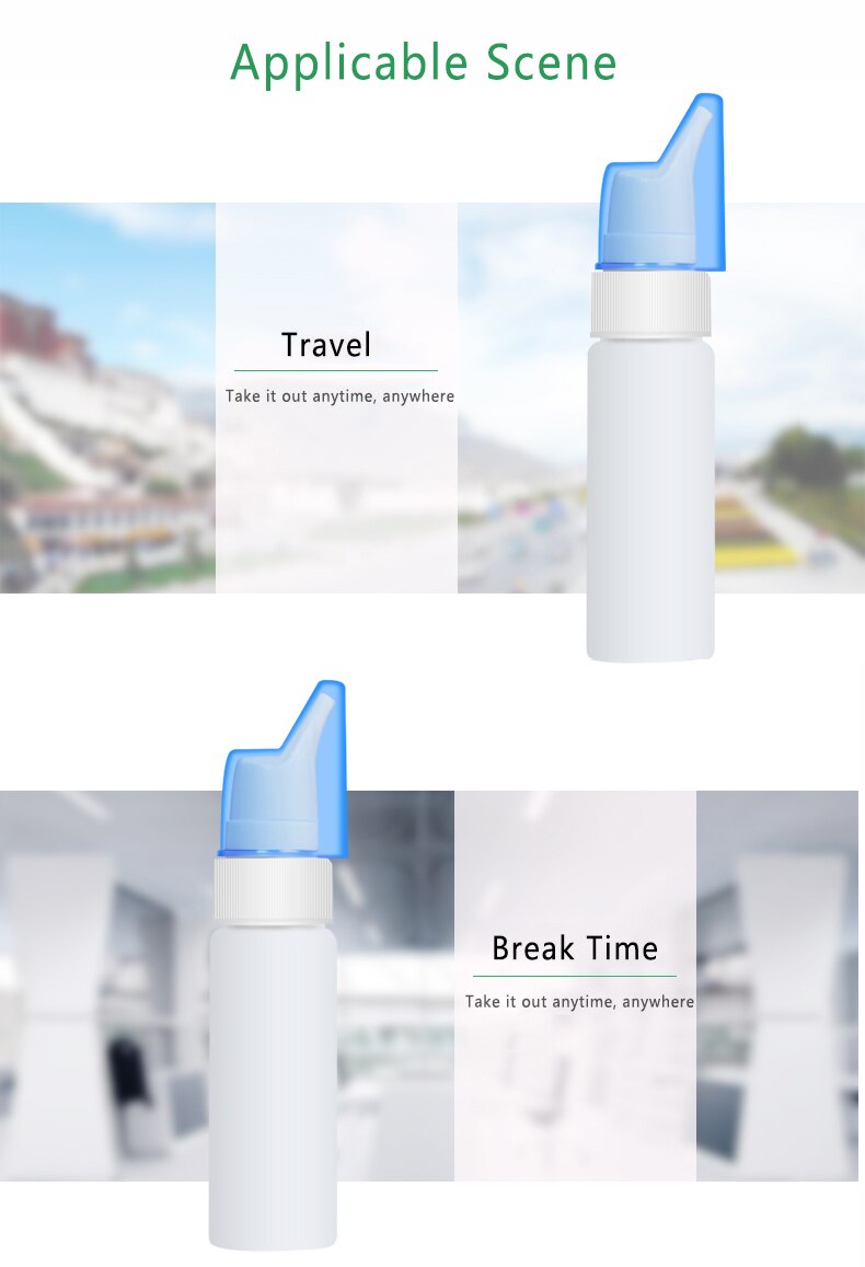 70ML Portable Travel Nasal Spray Nasal Spray Bottle Empty bottle Multi-purpose spray bottle