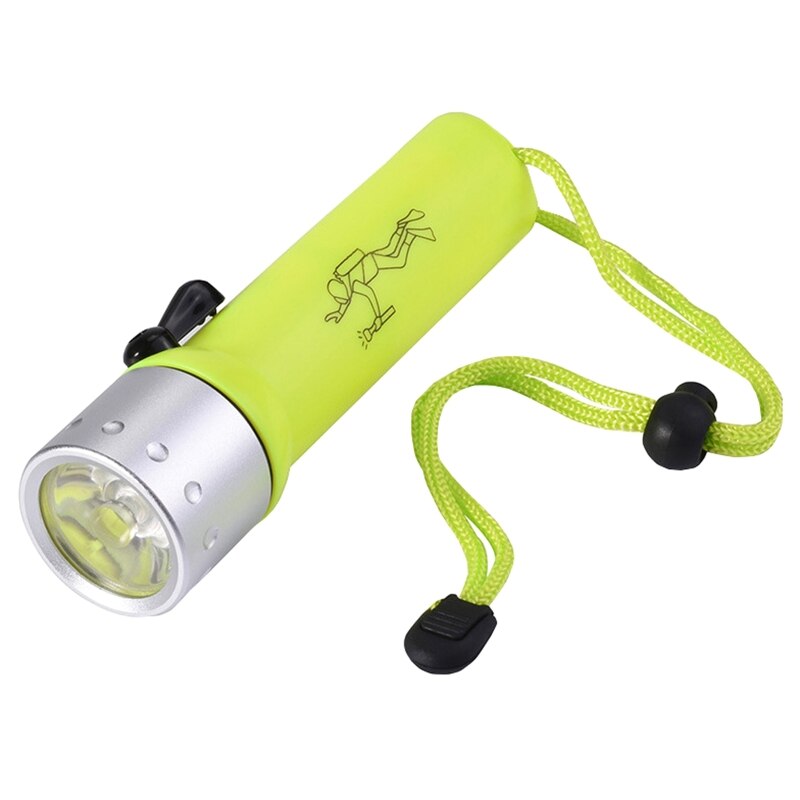Linterna LED para buceo, resistente al agua, antorcha subacuática
