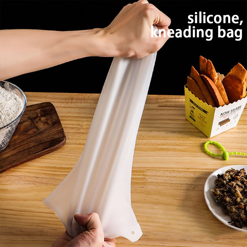 1Pc Siliconen Kneden Deeg Zak Food Grade Meel Mengen Siliconen Tas Keuken Gadget Accessoires Behoud Keuken Bakken Tool